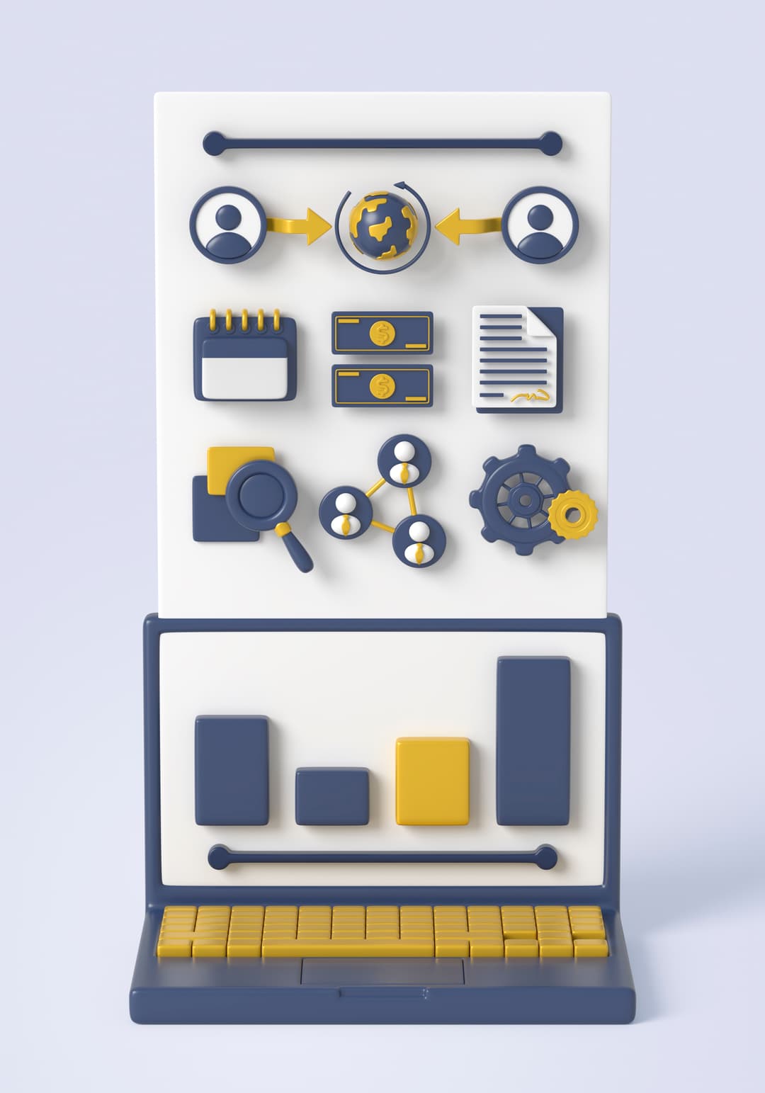 Tecnico esegue manutenzione sito web